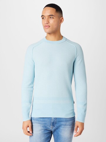 BOSS Orange Sweater 'Apok' in Blue: front