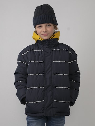 Petrol Industries Winter Jacket in Blue: front