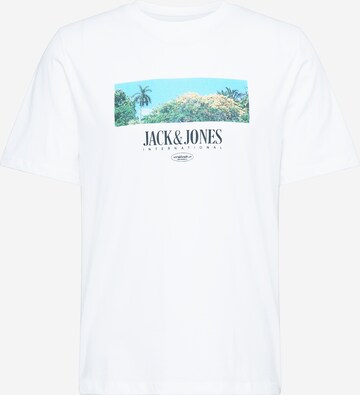 T-Shirt 'LUCCA' JACK & JONES en blanc : devant