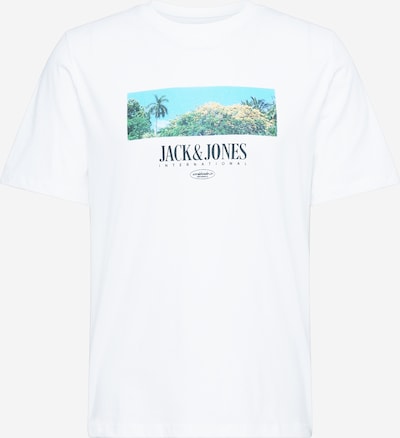 JACK & JONES T-Shirt 'LUCCA' en blanc, Vue avec produit