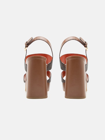 MICHAEL Michael Kors Sandály 'ERIN' – hnědá