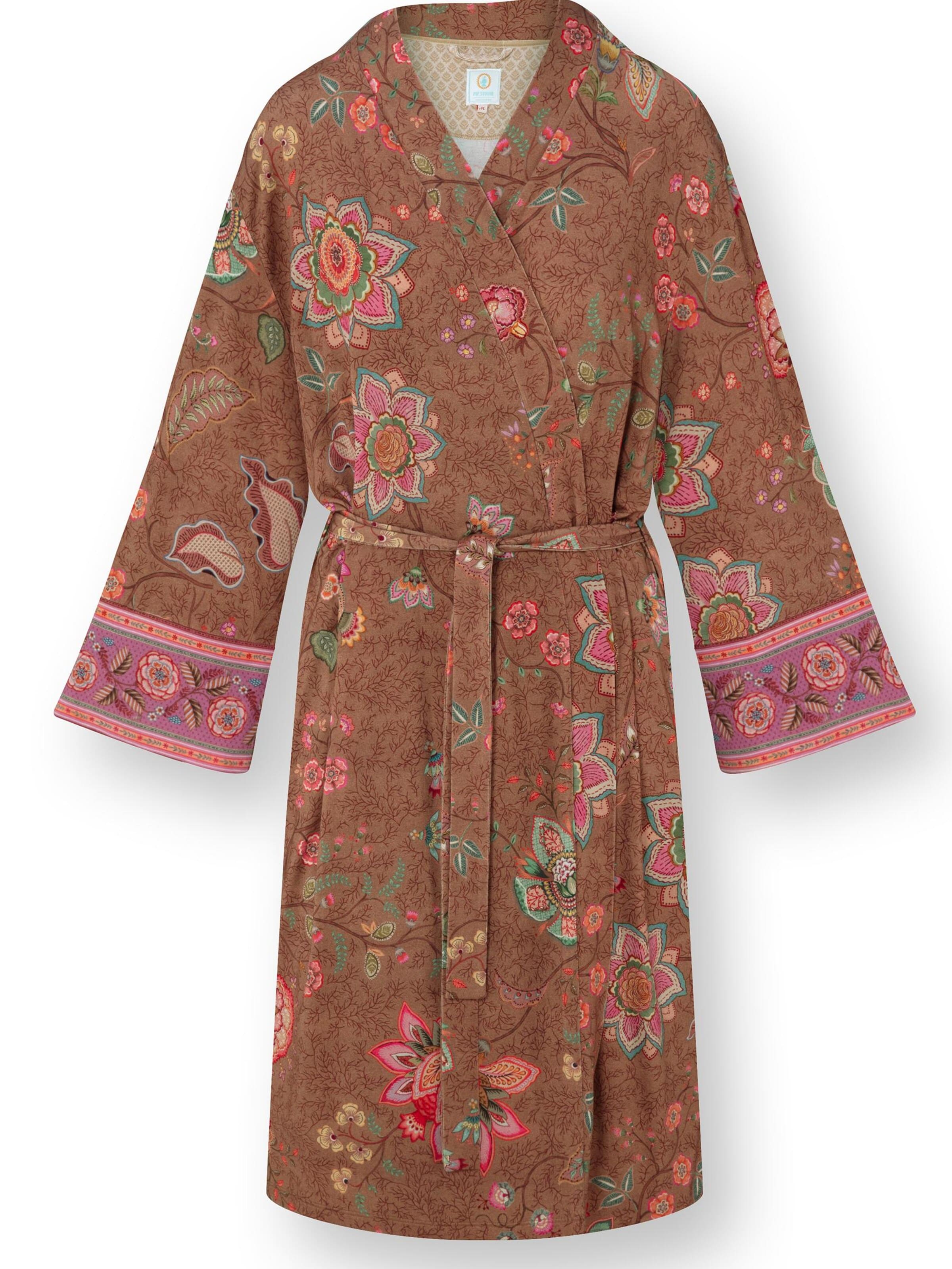 PIP STUDIO Kimono in Brown: front