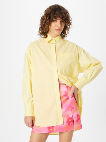 Camicia da donna 'HELENA' di The Jogg Concept in giallo: frontale