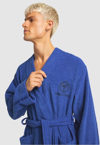 Carlo Colucci Long Bathrobe in Blue