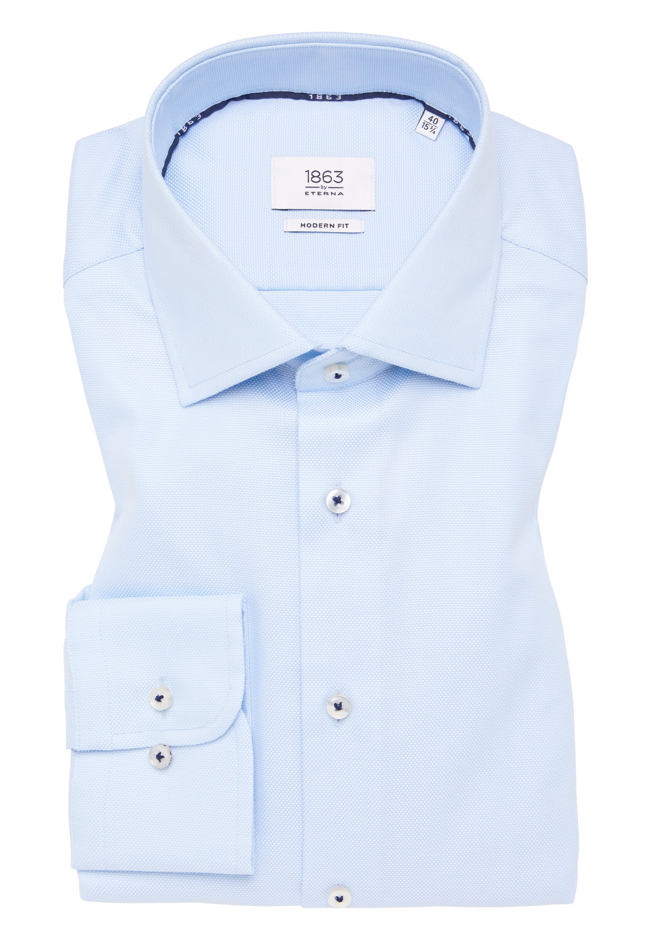 ETERNA Regular fit Zakelijk overhemd in Blauw