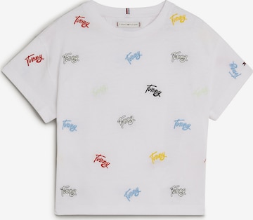 T-Shirt TOMMY HILFIGER en blanc : devant