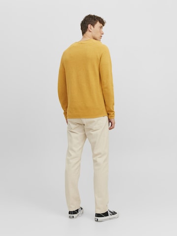 JACK & JONES Regular fit Sweater 'Hill' in Yellow