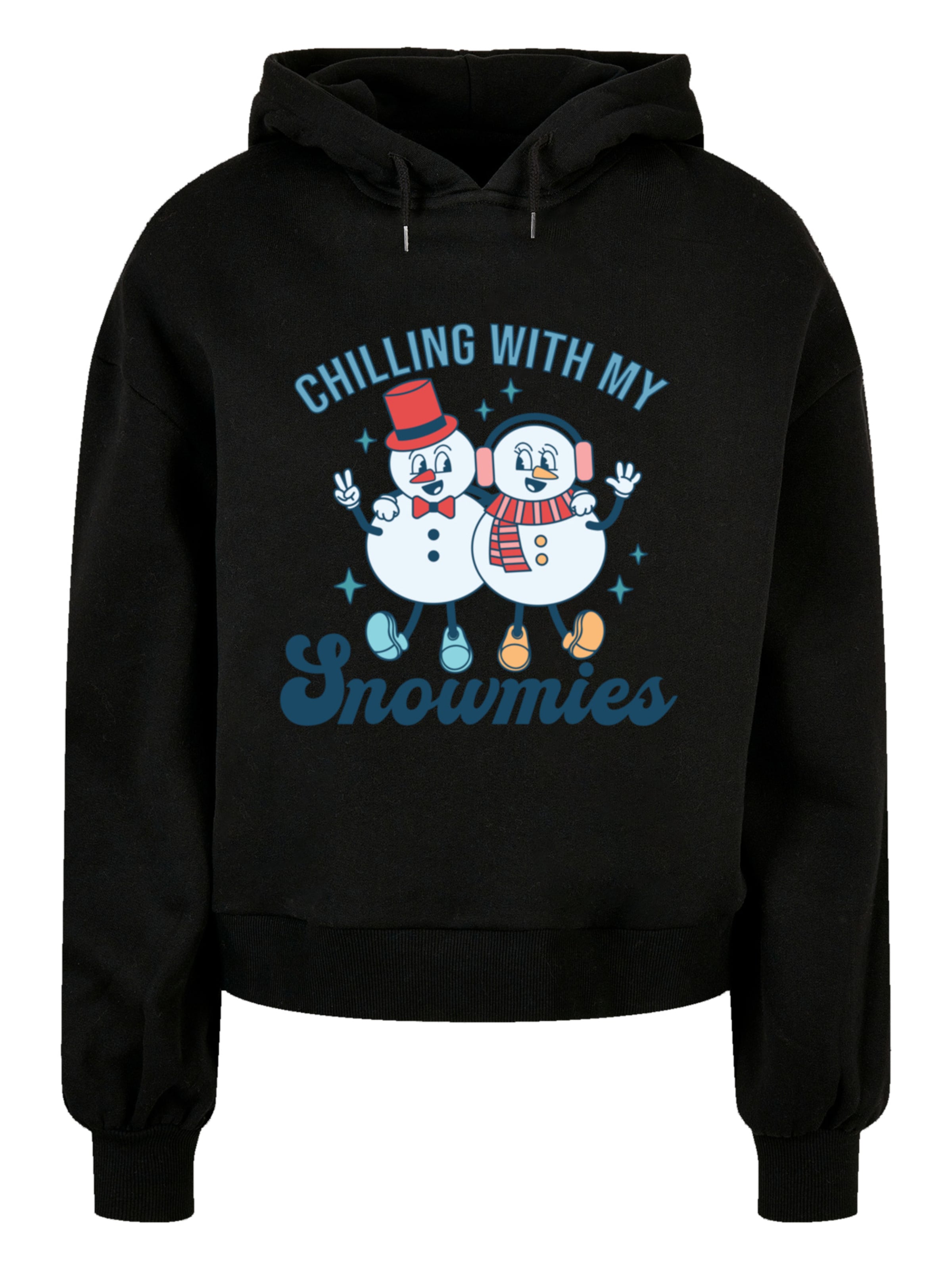 F4NT4STIC Sweatshirt in Black: front