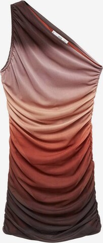 MANGO Sukienka koktajlowa 'GINA' w kolorze brązowy: przód