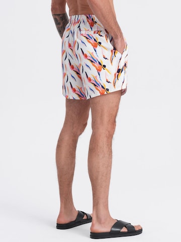 Ombre Regular Zwemshorts in Wit