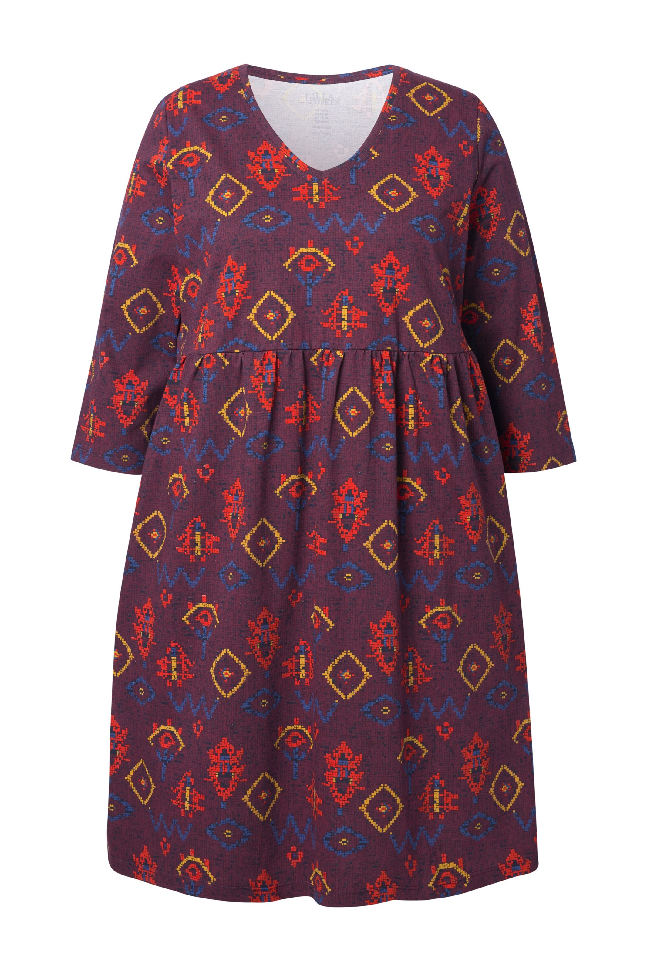 Ulla Popken Jurk in Rood: voorkant