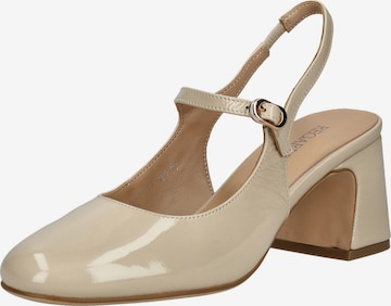 Regarde le Ciel Slingback pumps in Beige: front