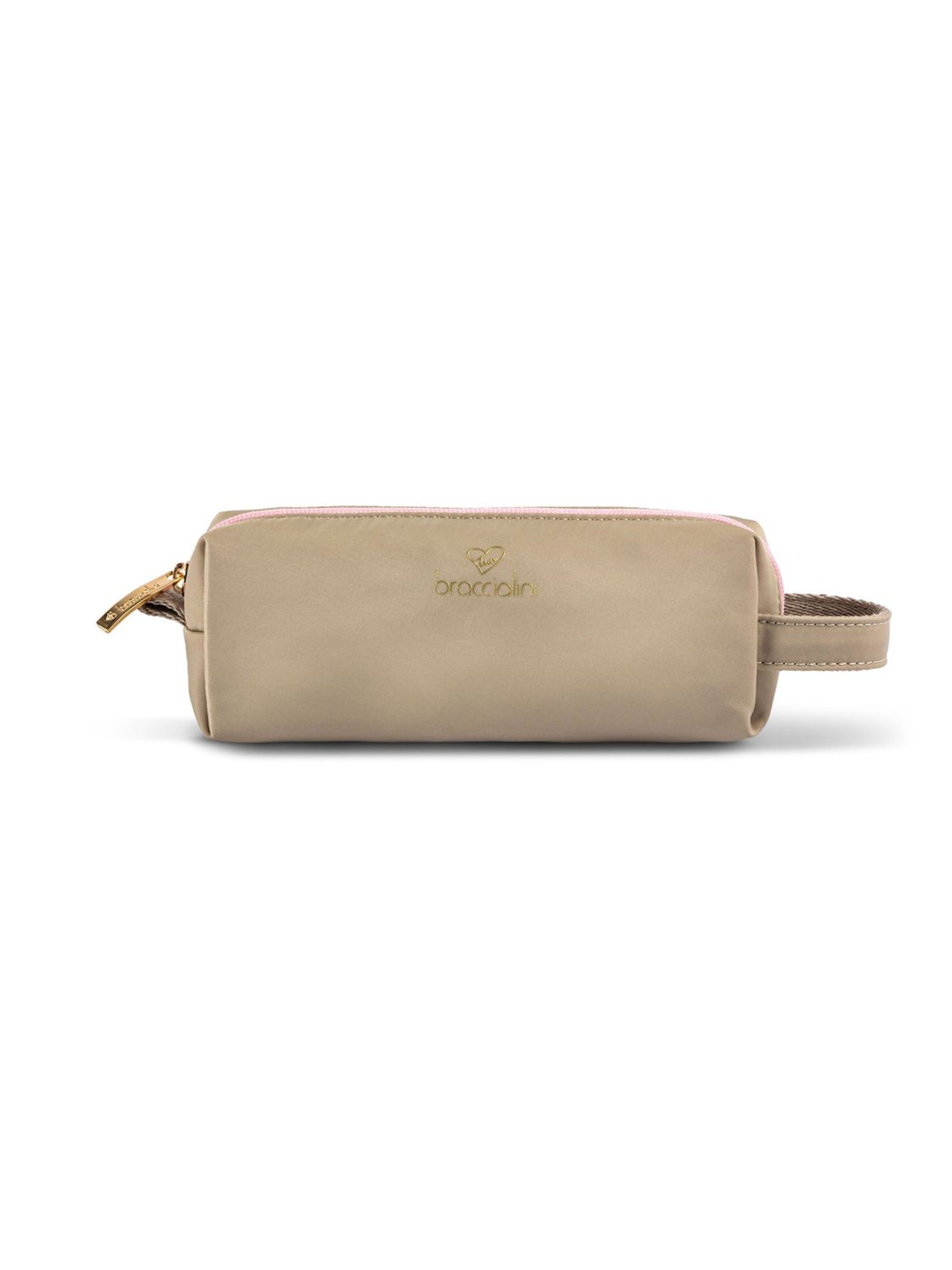 Braccialini Cosmetic Bag 'Milly' in Beige: front