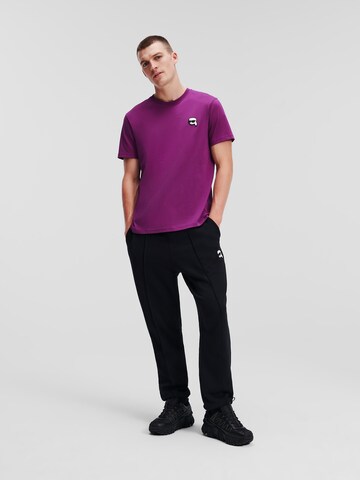 Karl Lagerfeld - Camisa 'Ikonik 2.0' em roxo