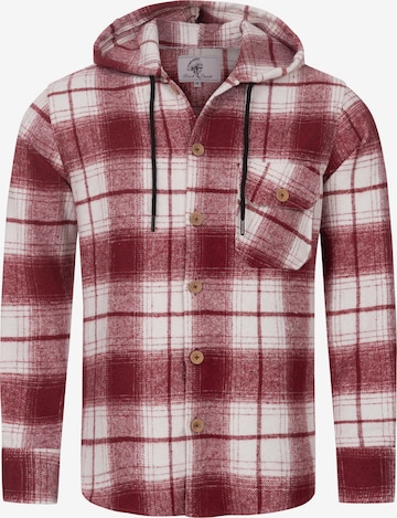 Rock Creek Button Up Shirt in Red: front