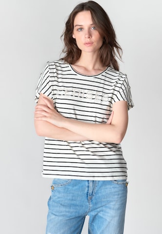 Le Temps Des Cerises T-Shirt 'LILAS' in Weiß: Vorderseite
