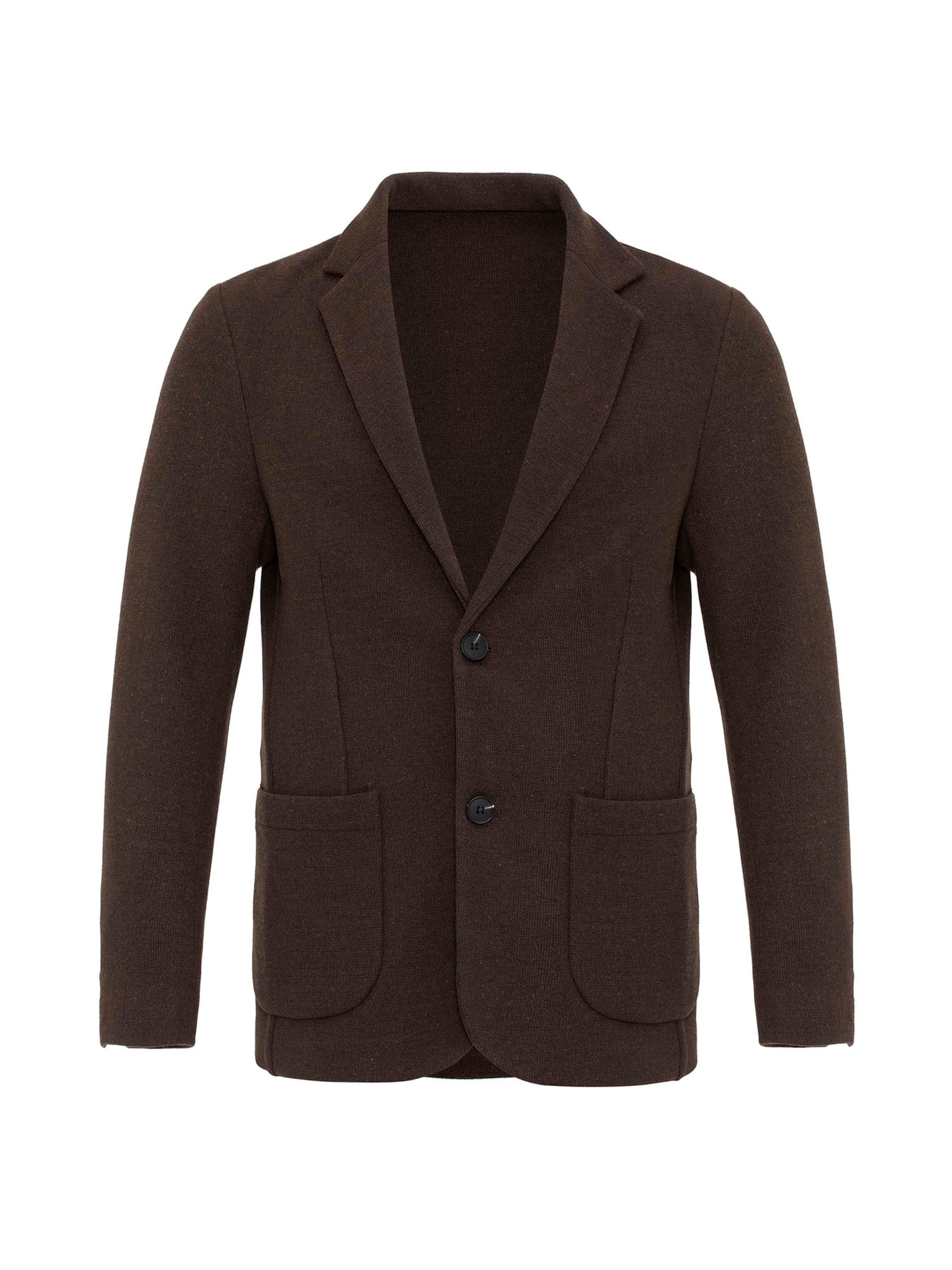 Veste de costume Antioch en marron : devant