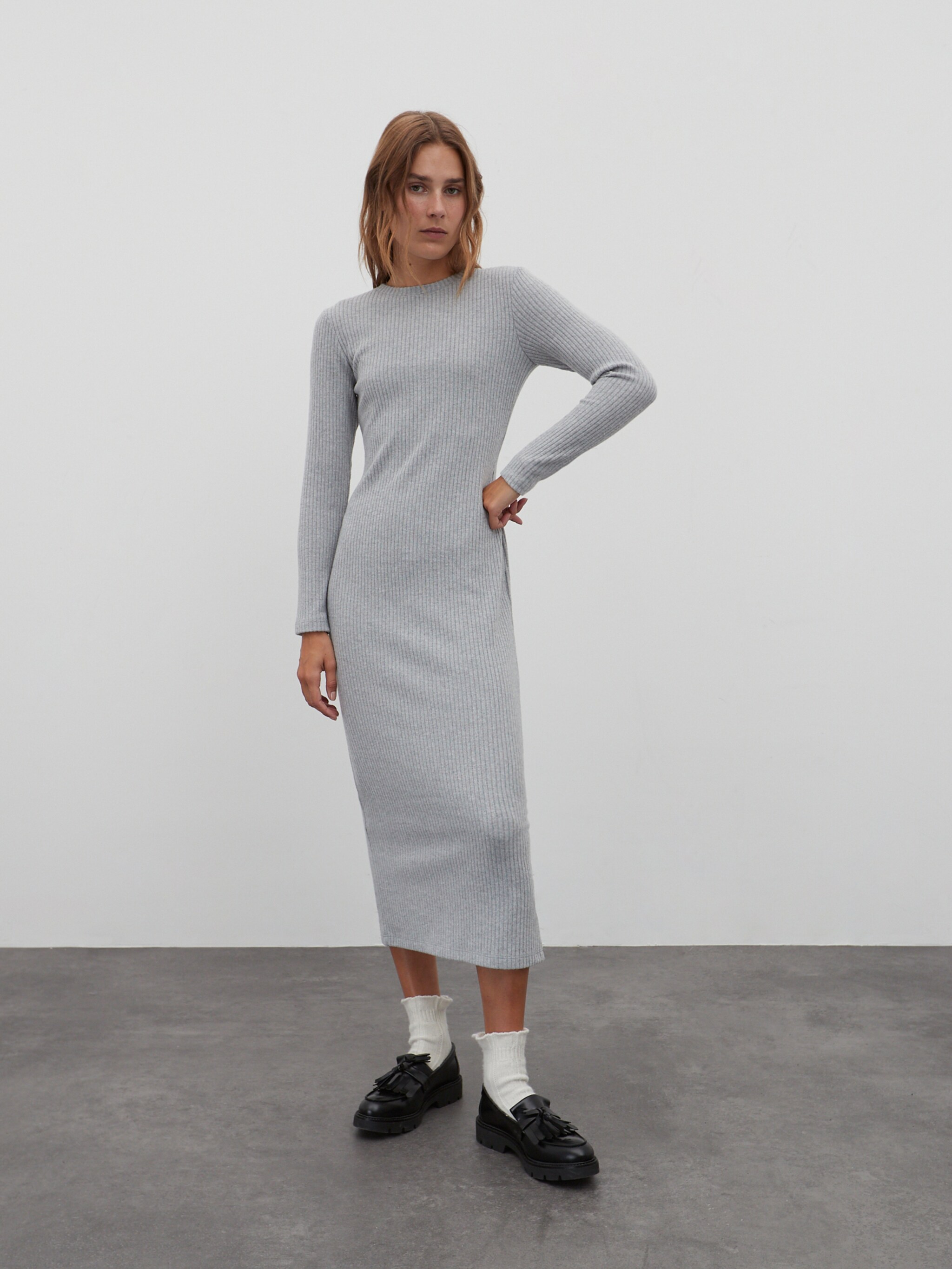 EDITED Produits Robe 'Cleo' gris chiné