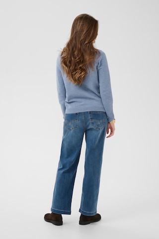 Pull-over 'Dela' Cream en bleu
