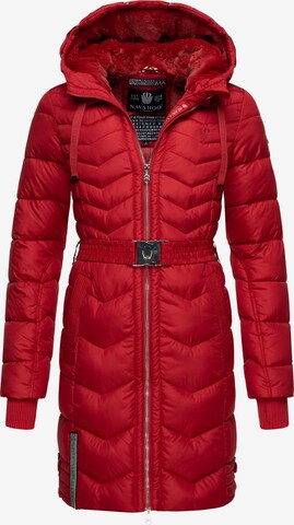 NAVAHOO Winter Coat 'Alpenveilchen' in Red