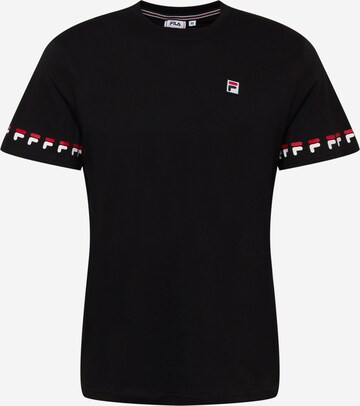 FILA Shirt 'TIBURON' in Zwart: voorkant