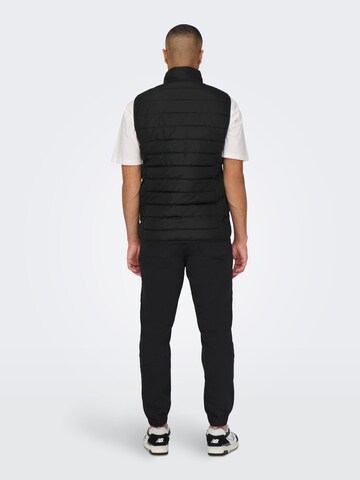 Only & Sons Vest 'BRON' in Black
