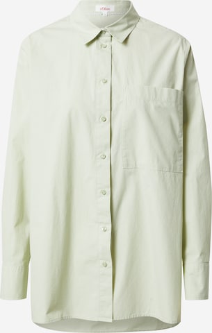 s.Oliver Blouse in Groen: voorkant