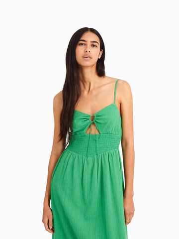 Robe Bershka en vert : devant