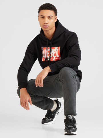 DIESEL - Sweatshirt 'GINN' em preto