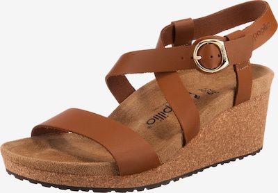 PAPILLIO Keilsandaletten 'Sibyl' in cognac, Produktansicht