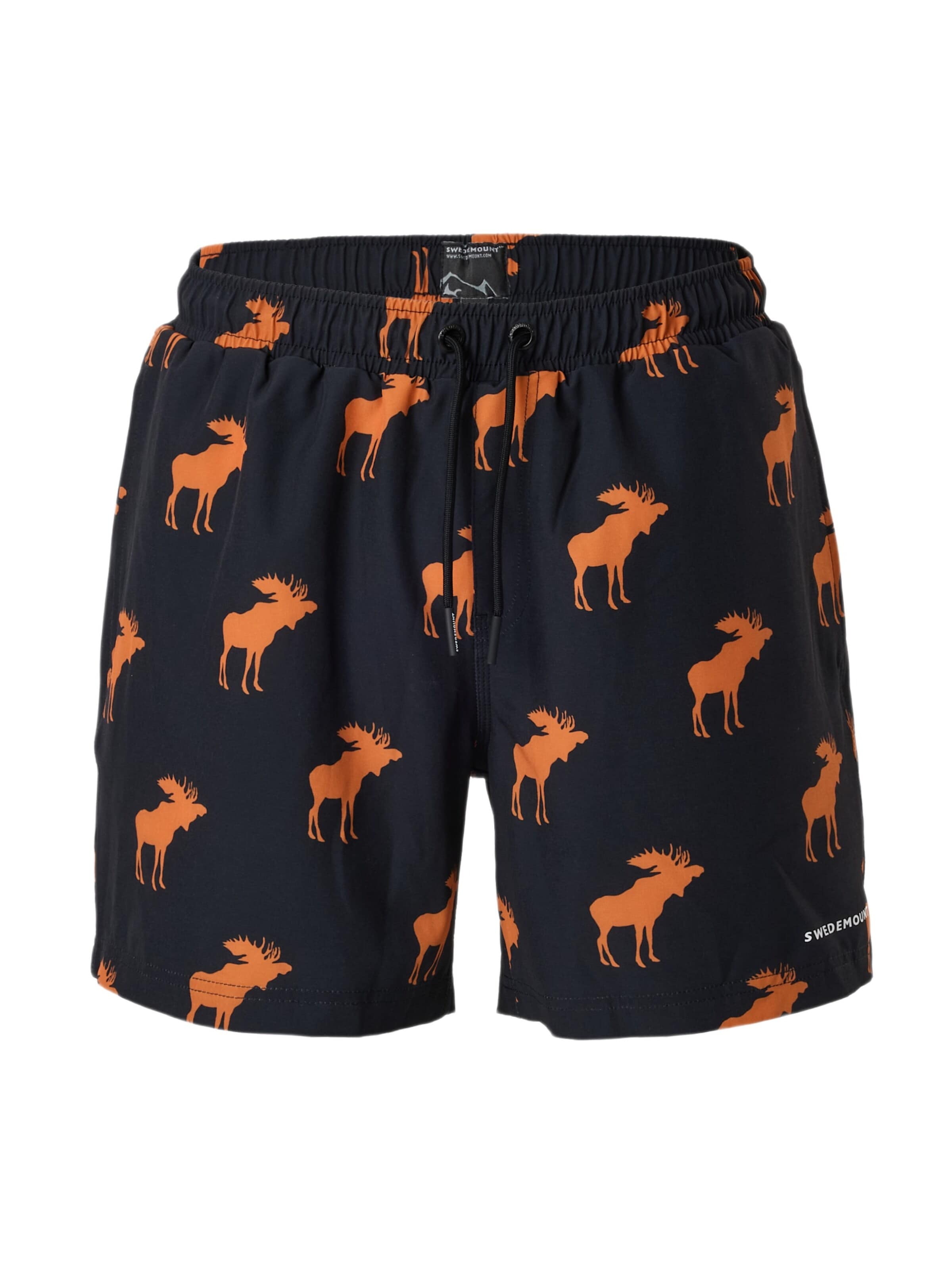 SWEDEMOUNT - Bermudas 'Forest' en negro: frente