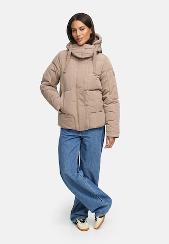 NAVAHOO Winter jacket 'Zauberlicht 14' in Brown
