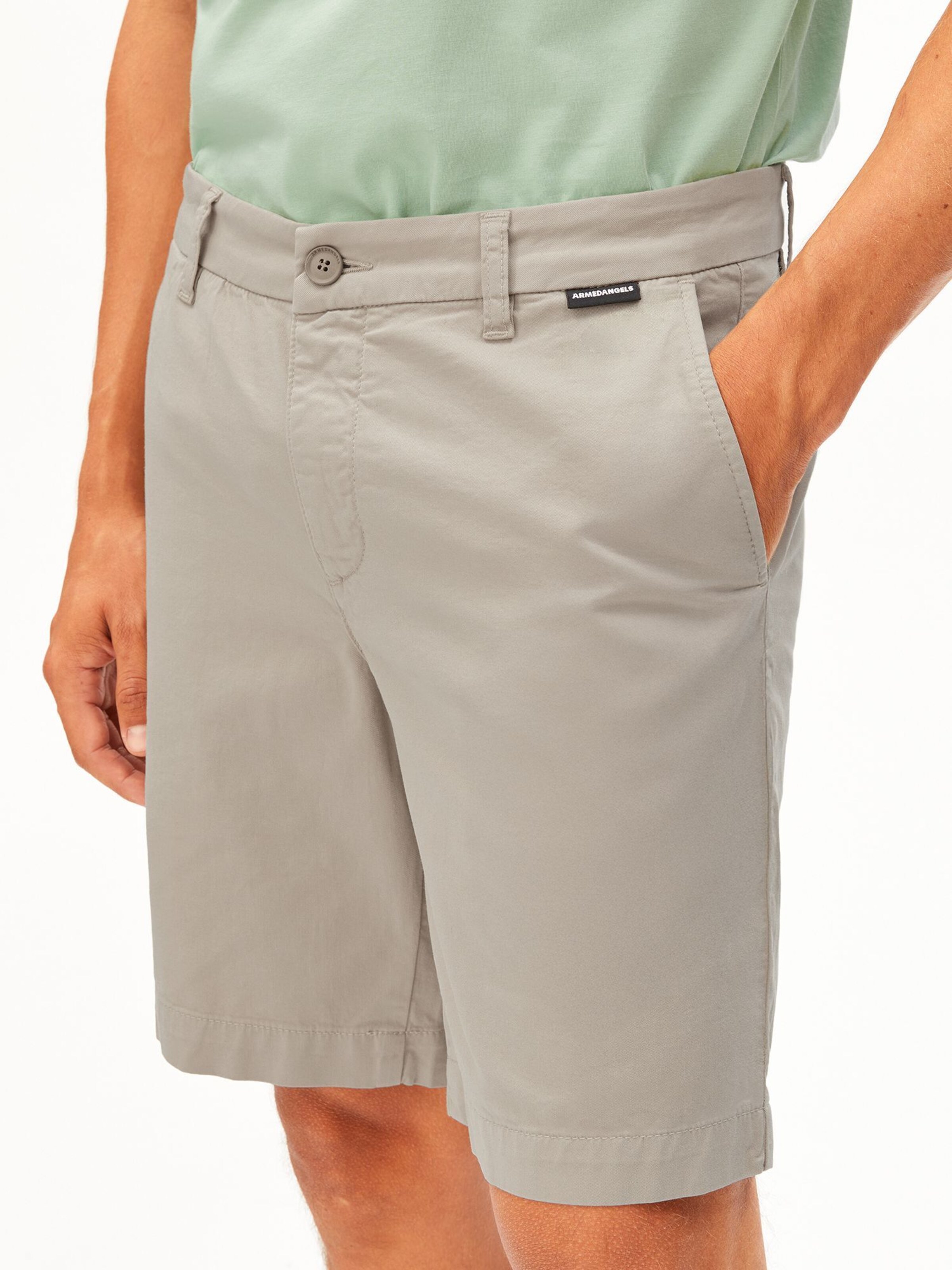 ARMEDANGELS Regular Trousers in Beige: front