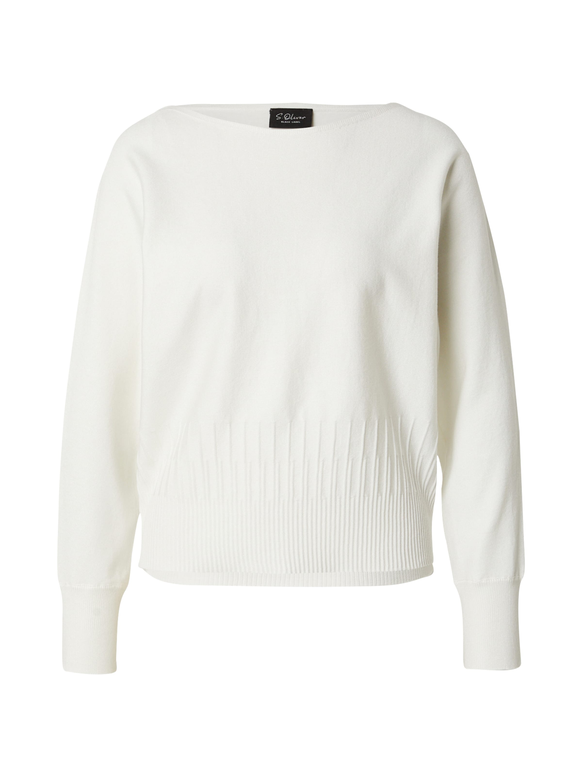 s.Oliver BLACK LABEL Trui in Wit: voorkant