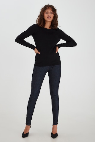 PULZ Jeans Sweater 'PZSARA' in Black