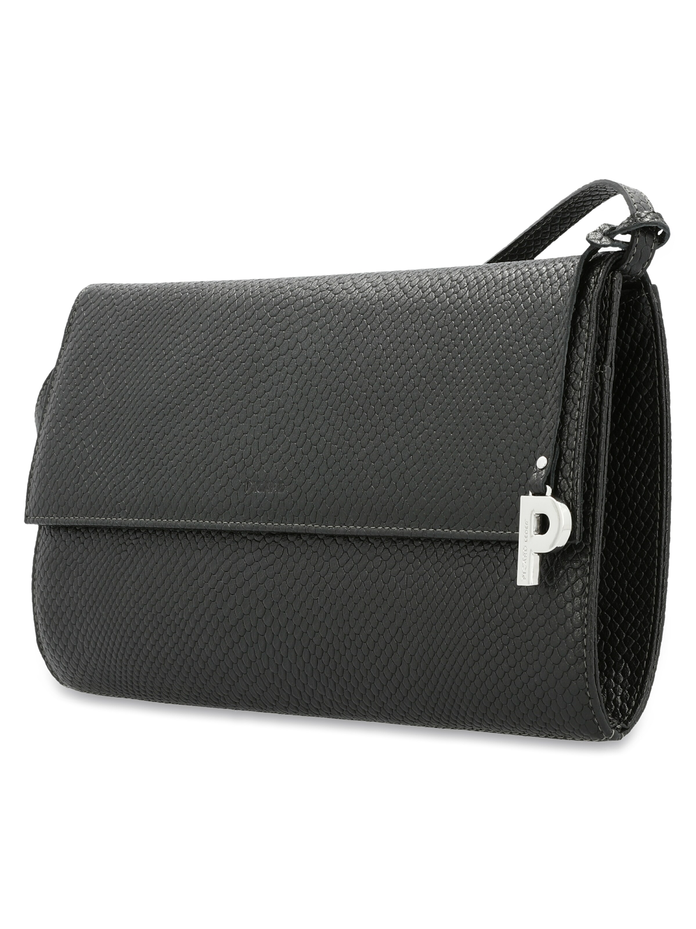 Picard Clutch 'Auguri' in Schwarz