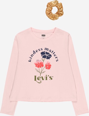 Levi's Kids Shirt mit Scrunchie Set in Pink: predná strana