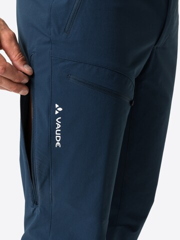 VAUDE Regular Outdoor trousers 'Badile II' in Blue