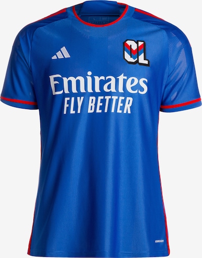 ADIDAS PERFORMANCE Maillot 'Olympique Lyonnais 23/24 Away' en bleu / rouge / noir / blanc, Vue avec produit