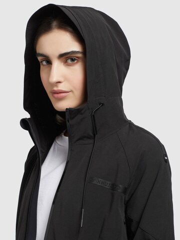 Parka di mezza stagione di khujo in nero