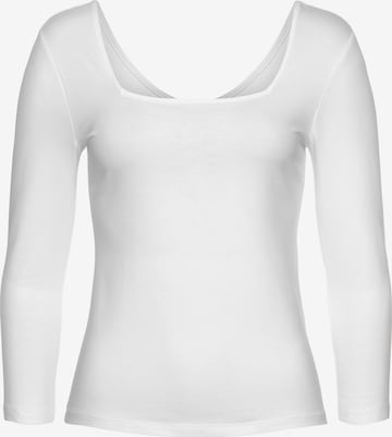 LASCANA Shirt in Weiß: front