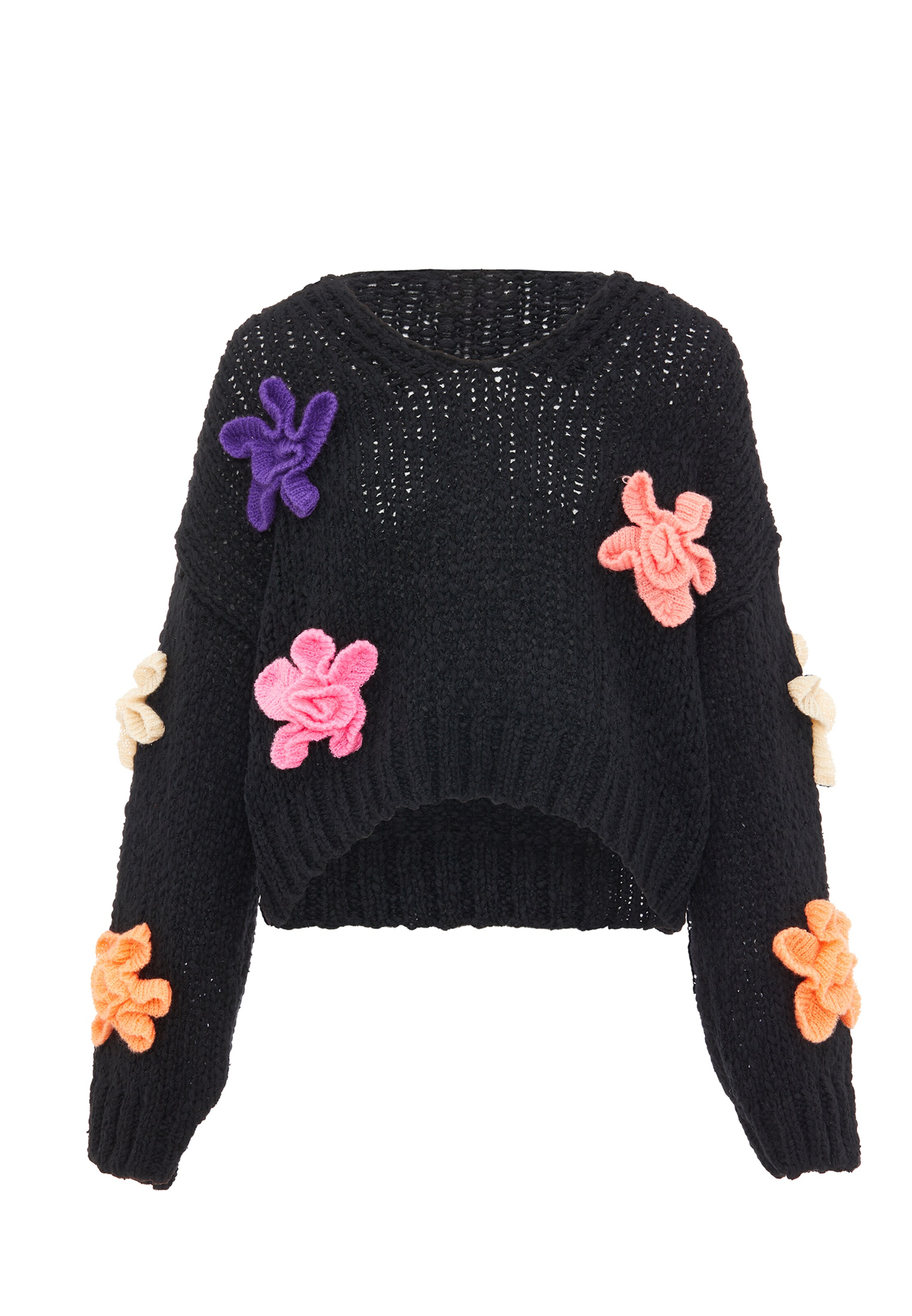 ebeeza Pullover in Schwarz: Vorderseite