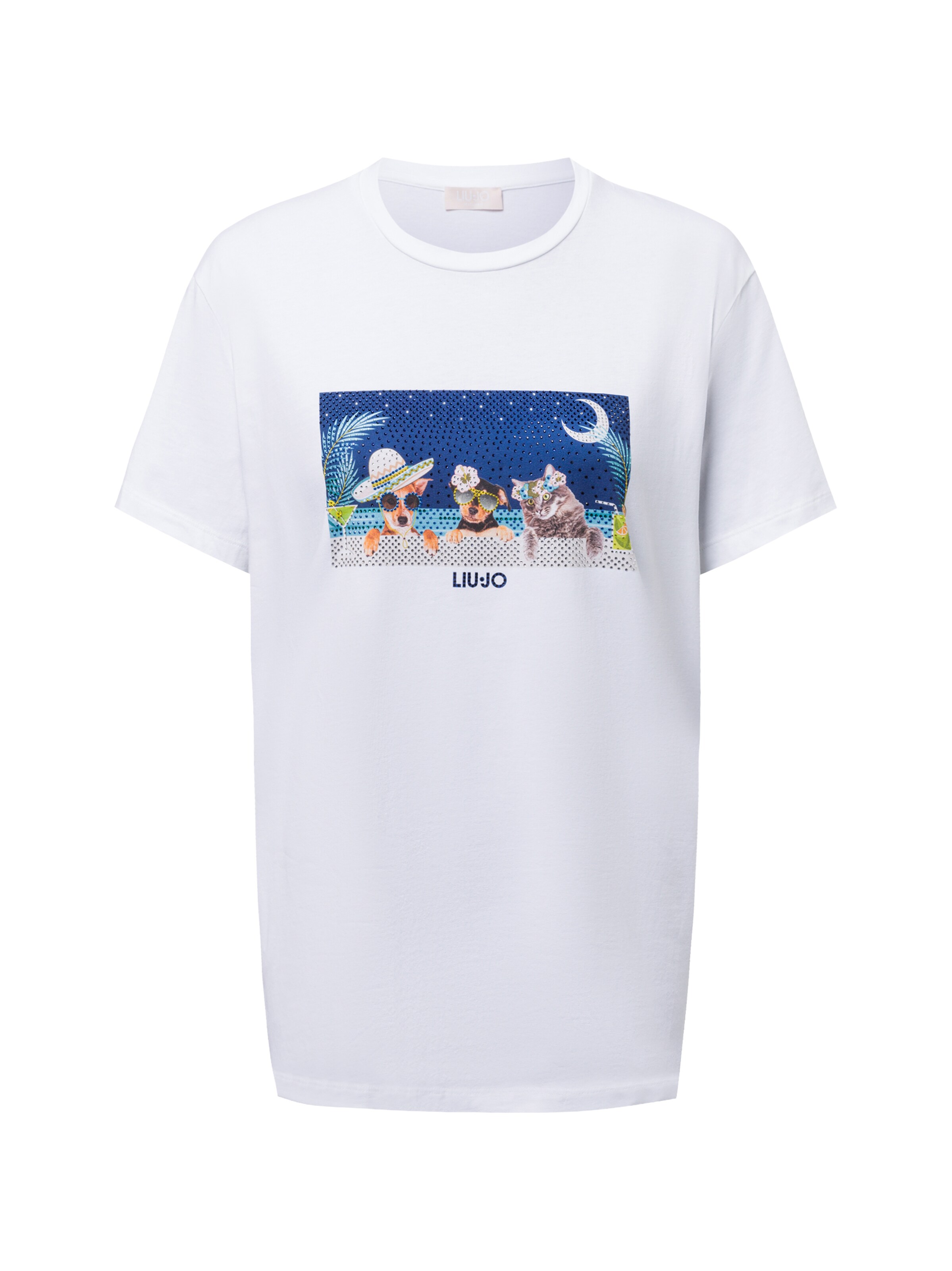 T-shirt 'Sea Dog' Liu Jo en blanc : devant