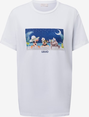 T-shirt 'Sea Dog' Liu Jo en blanc : devant