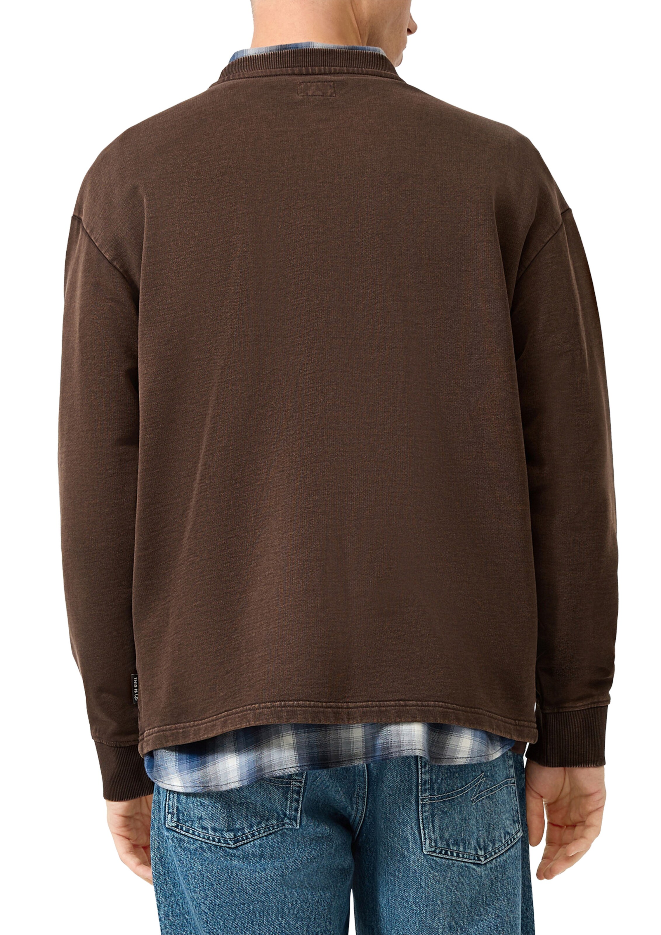 Sweat-shirt QS en marron