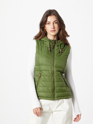 Gilet 'LUCINDA' Ragwear en vert : devant