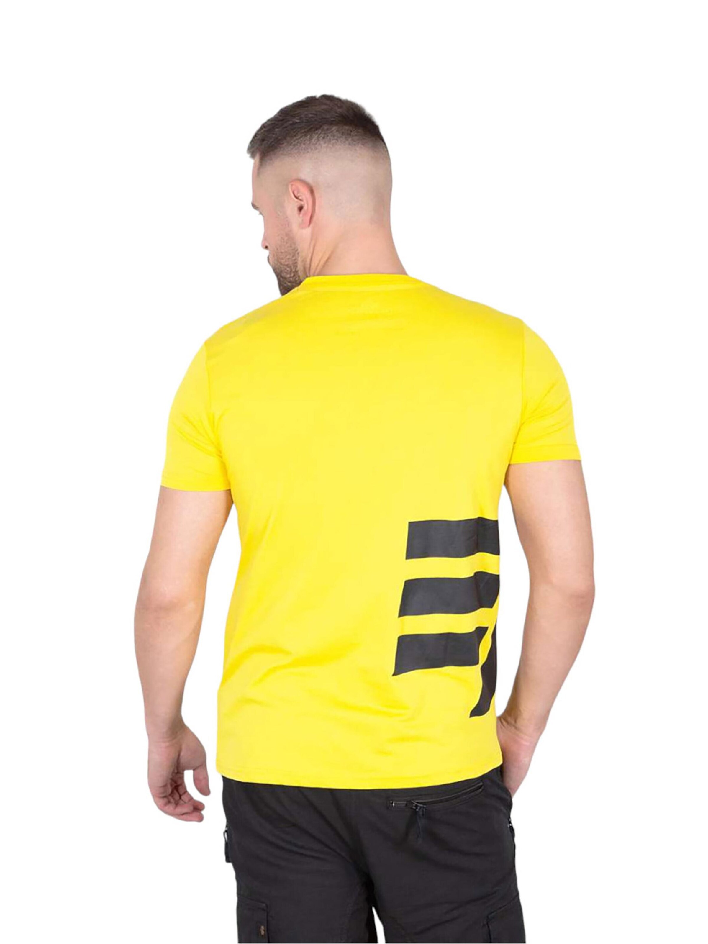ALPHA INDUSTRIES Shirt 'Side Logo'‌‌‌‌‌‌‌‌‌‌ in Gelb