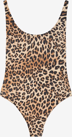 Bershka Alusbody värissä ruskea: etupuoli