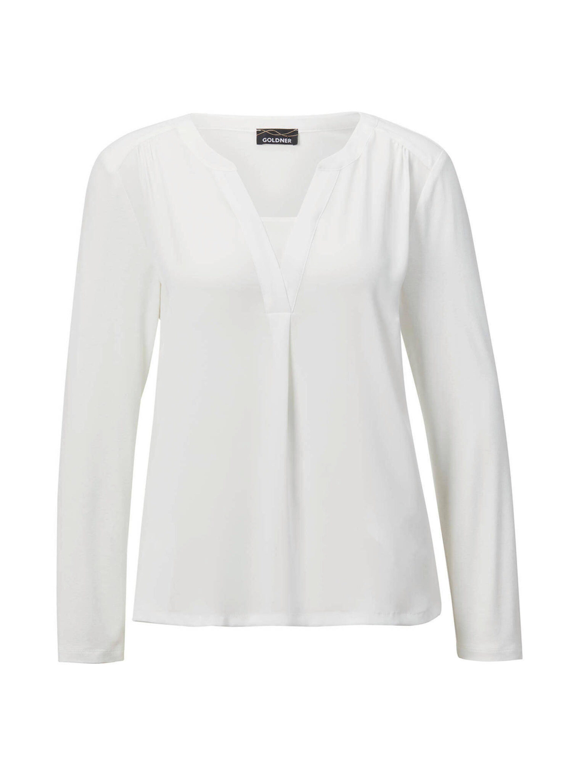 Goldner Blouse in Wit: voorkant