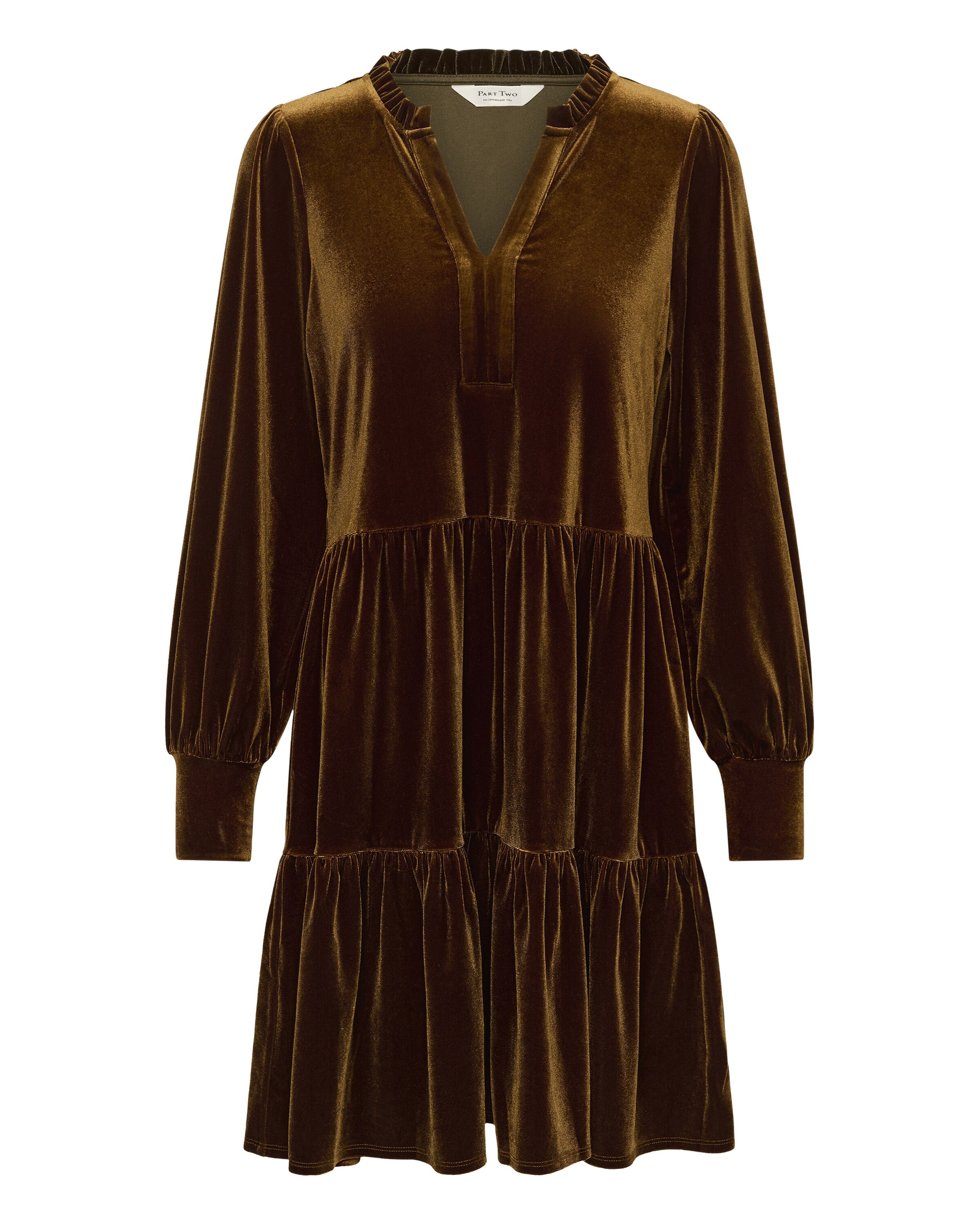 Part Two - Vestido 'Viggase' em castanho: frente
